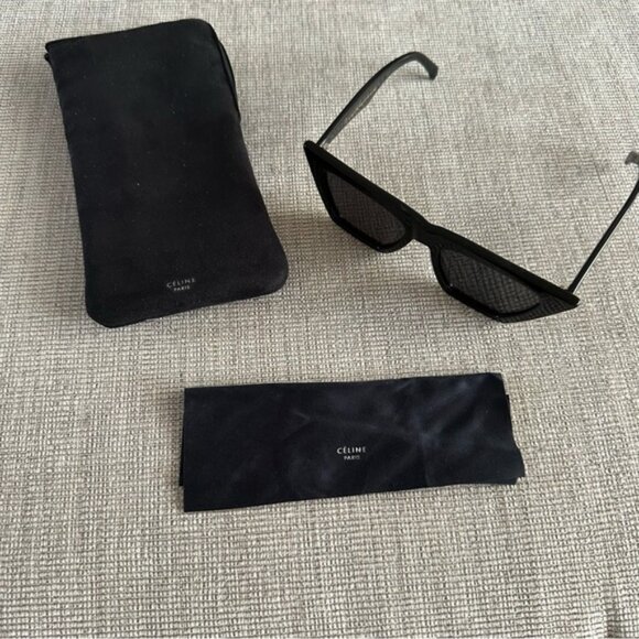 CÉLINE EDGE‎ CL 41468/S BLACK SUNGLASSESPHOEBE PHILO - Picture 5 of 10